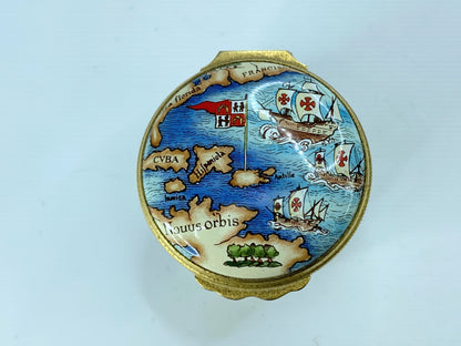 Halcyon Days Enamels trinket box designed by Tiffany & Co. A75