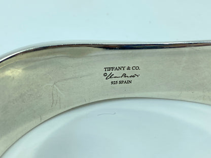 Tiffany & Co. Elsa Peretti Swirl Cuff Bangle in Sterling Silver 6.75" 39g JR543