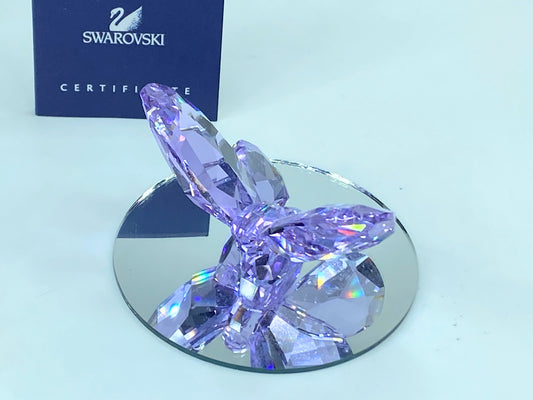 SWAROVSKI Figurine Brilliant Butterfly Violet 855803 COA Mirror S63