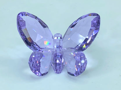 SWAROVSKI Figurine Brilliant Butterfly Violet 855803 COA Mirror S63