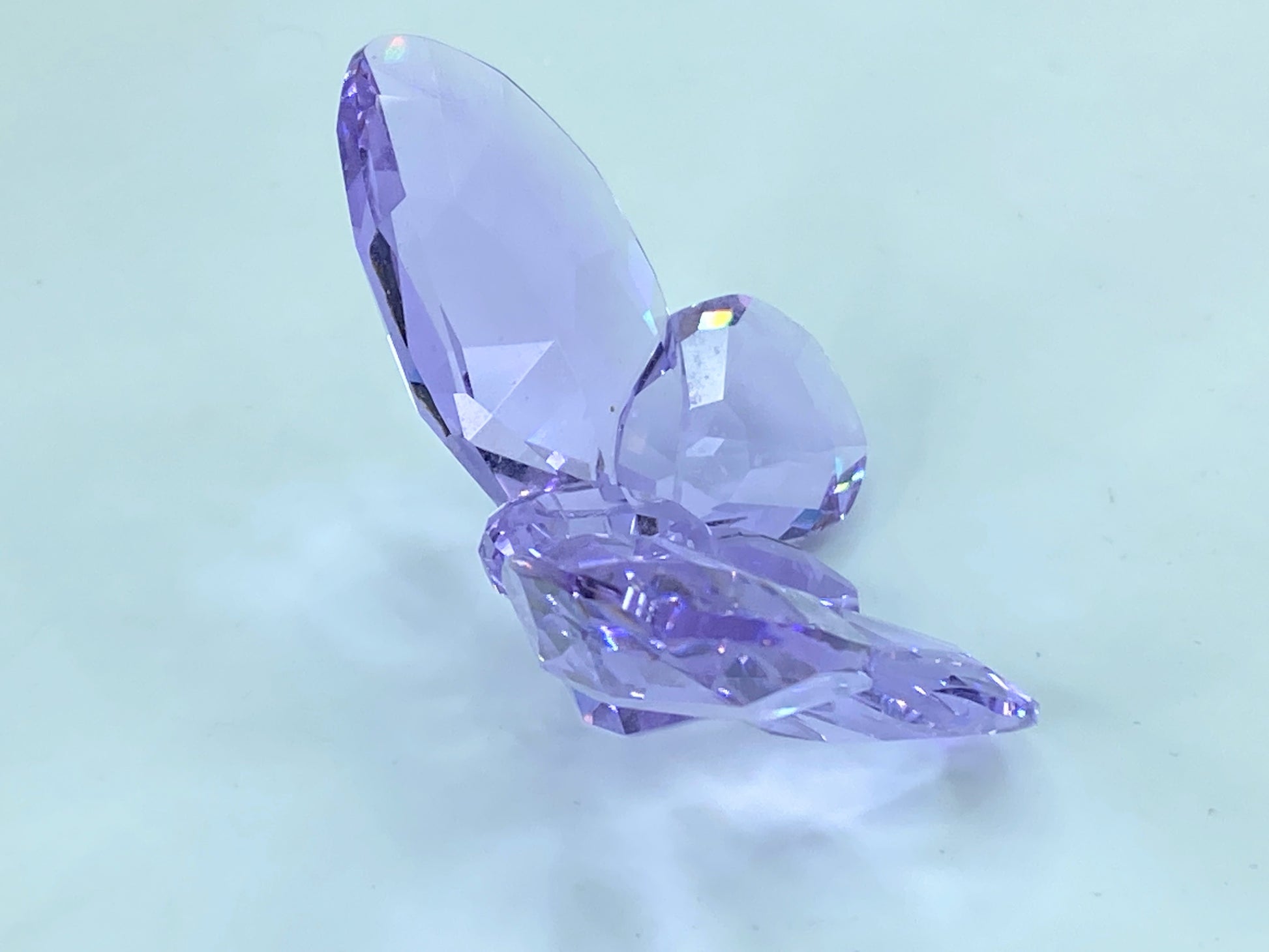 SWAROVSKI Figurine Brilliant Butterfly Violet 855803 COA Mirror S63