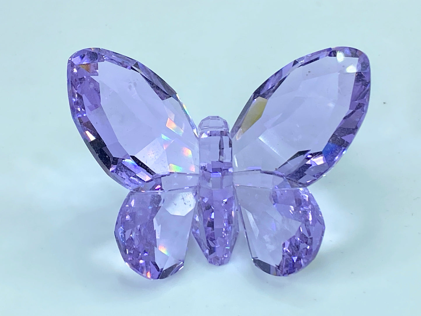 SWAROVSKI Figurine Brilliant Butterfly Violet 855803 COA Mirror S63