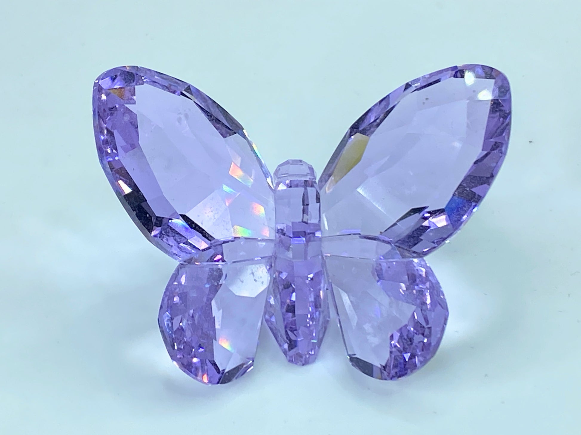 SWAROVSKI Figurine Brilliant Butterfly Violet 855803 COA Mirror S63