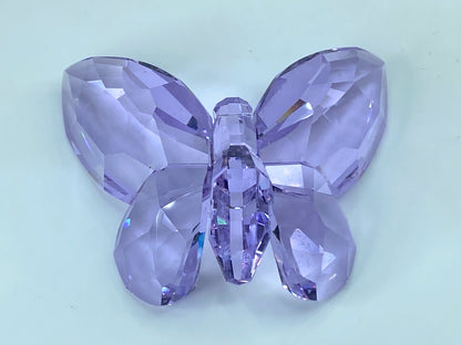 SWAROVSKI Figurine Brilliant Butterfly Violet 855803 COA Mirror S63