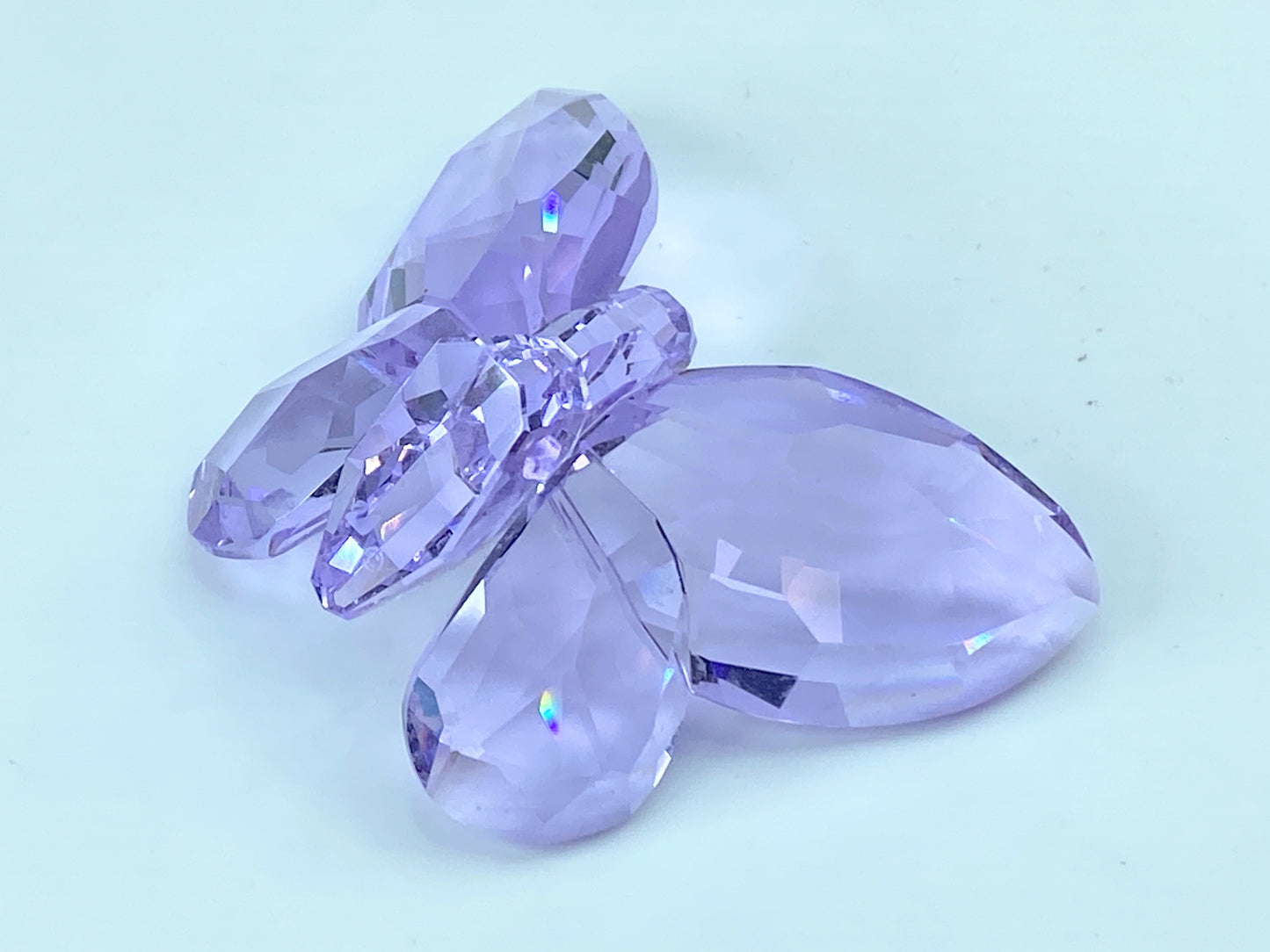 SWAROVSKI Figurine Brilliant Butterfly Violet 855803 COA Mirror S63