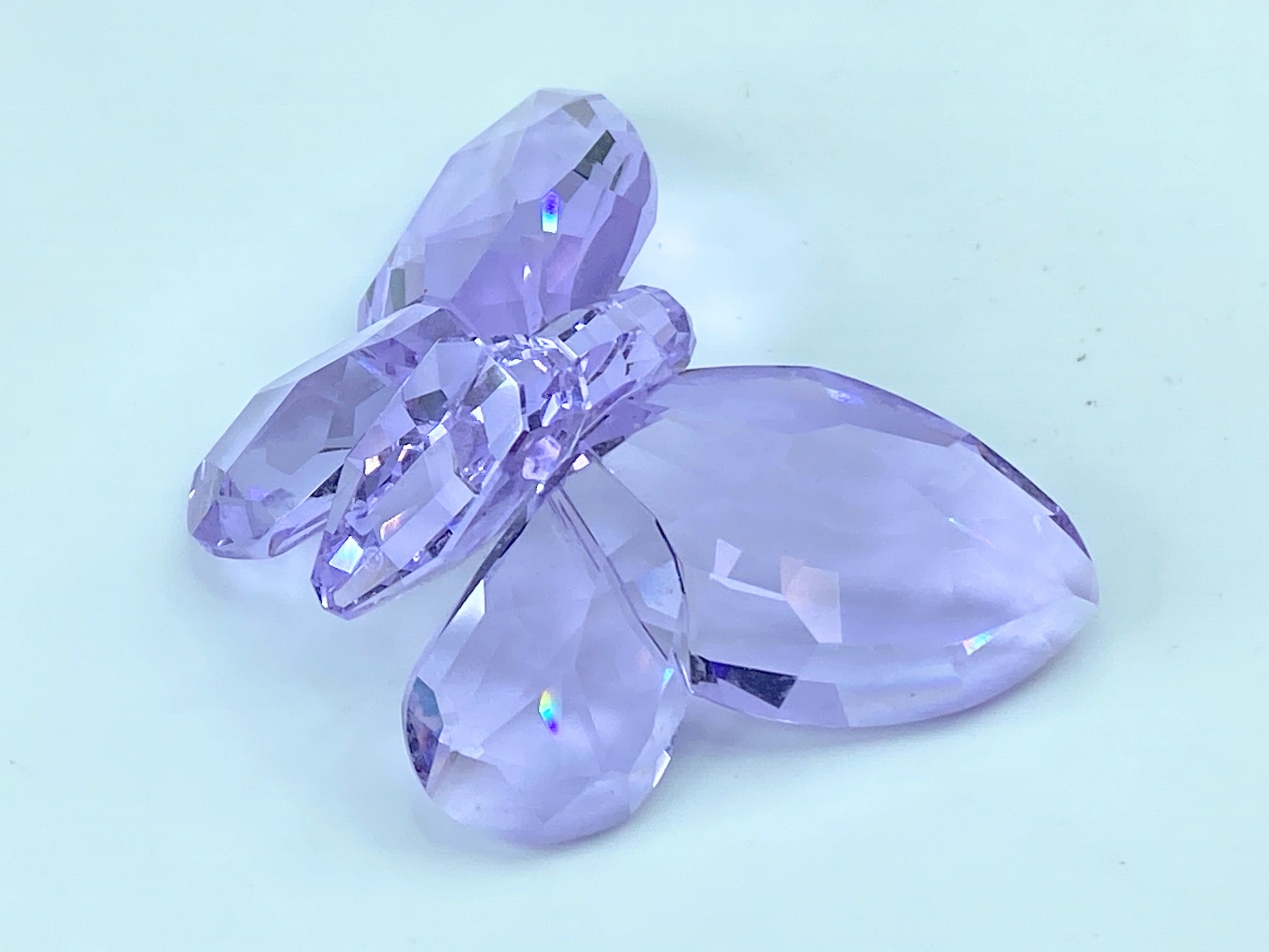SWAROVSKI Figurine Brilliant Butterfly Violet 855803 COA Mirror S63