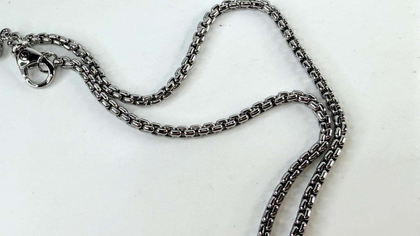 Vintage David Yurman Albion Diamond Amethyst Necklace Silver 19.25" 23.3g JR1645