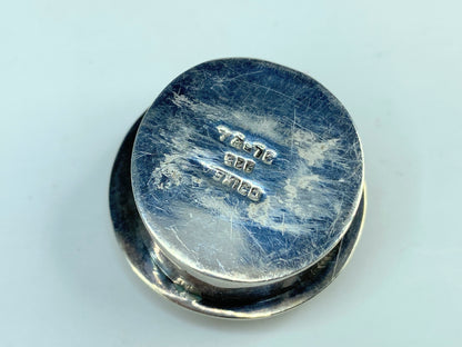 Sterling Silver Mexican Artisan Taxco Domed Openwork Geometric hinged box SS122