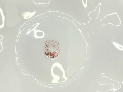 Antique Limoges Oyster Plate with Gold Paste 8.5" A480