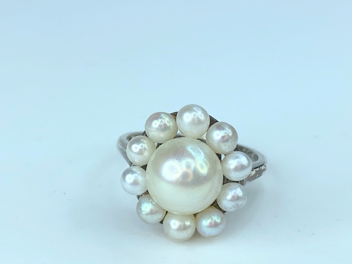 Mikimoto SS Akoya pearl ring diameter approx. 3.3-7.7mm