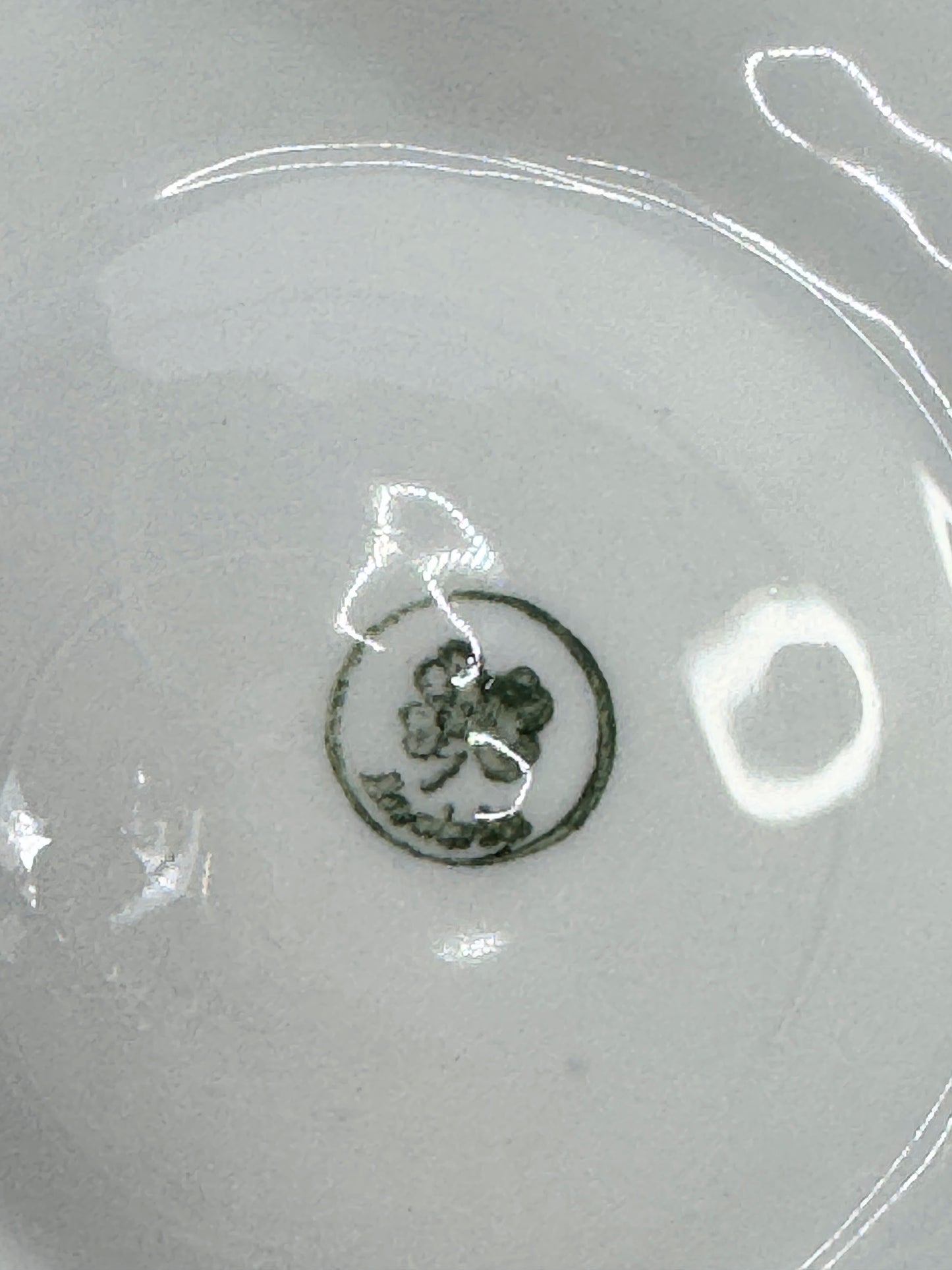 Antique Austria handpainted Pansy flower oyster plate A482