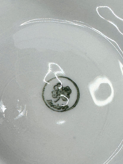 Antique Austria handpainted Pansy flower oyster plate A482