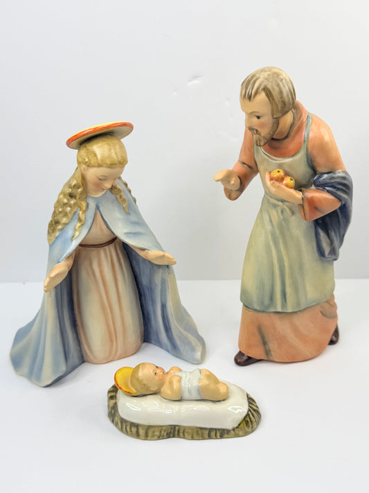 Vintage Hummel Nativity Mary, Joseph & Baby Jesus TMK-4 mint A485