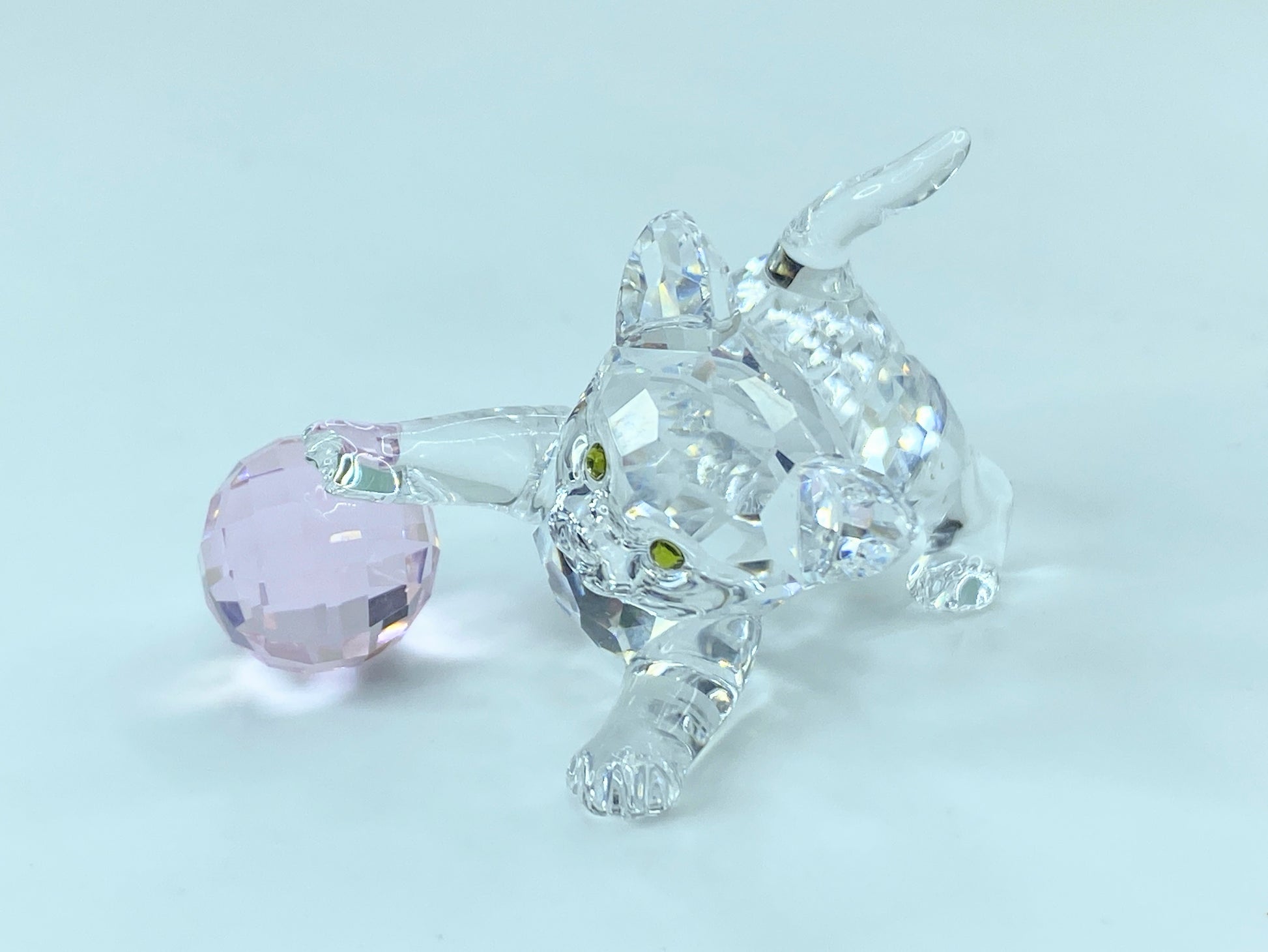 Swarovski Crystal: 631856 Kitten with Pink Ball COA display mirror SS51