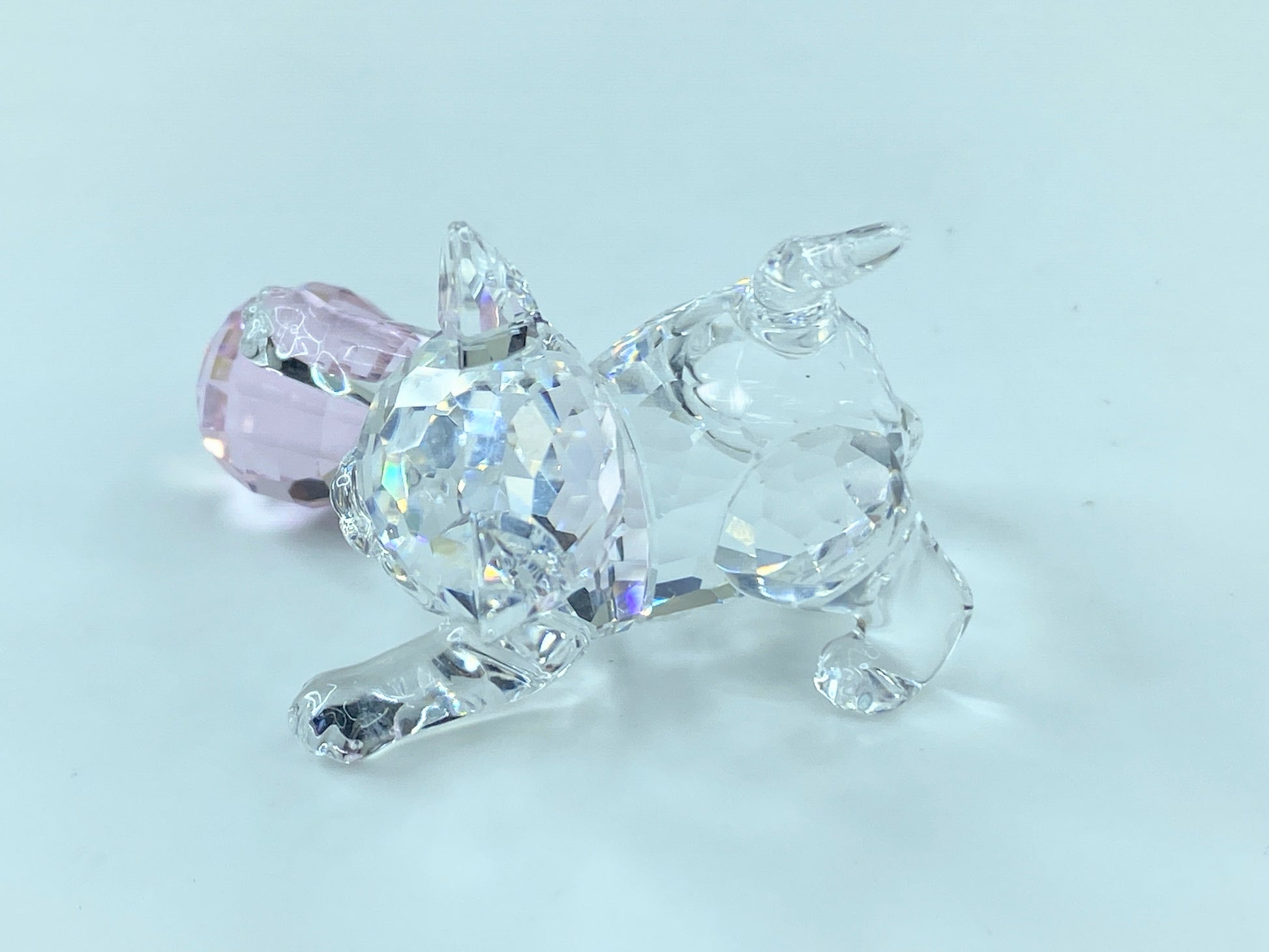 Swarovski Crystal: 631856 Kitten with Pink Ball COA display mirror SS51