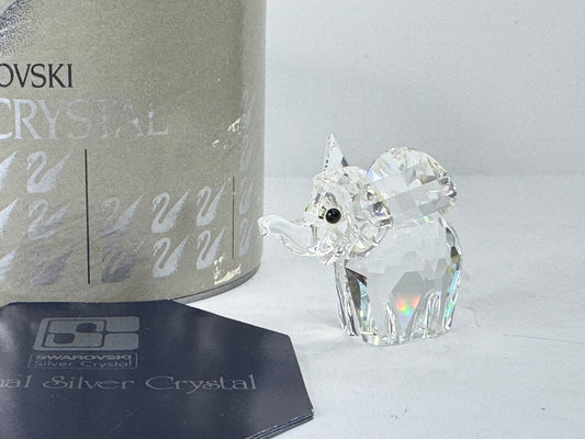 Swarovski retired Crystal figurine Mini baby Elephant large ears S232