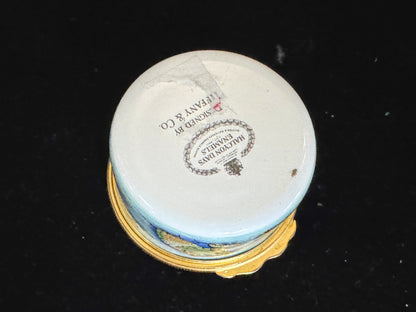 Halcyon Days Enamels New World Map Trinket Box A1110