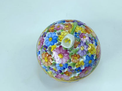Vintage Herend Open Work Reticulated Floral Trinket Box Mint A281