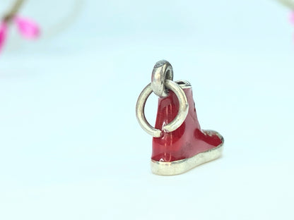 James Avery Sterling Silver 3D Red Enamel High Top Converse Shoe Charm JR9816