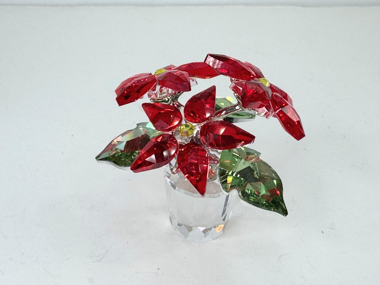 Swarovski Joyful Poinsettia Large Crystal Figurine #5538626 S234