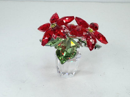 Swarovski Joyful Poinsettia Large Crystal Figurine #5538626 S234
