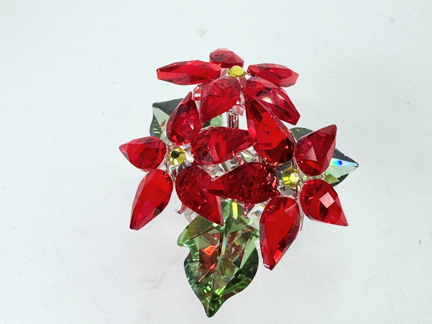 Swarovski Joyful Poinsettia Large Crystal Figurine #5538626 S234