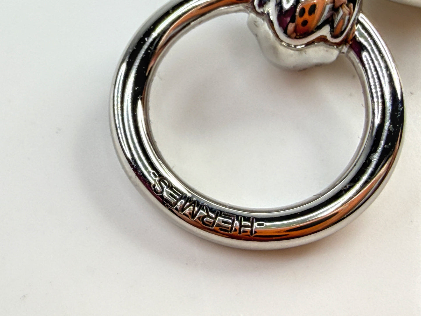 Vintage Hermès Mors Twilly Ring Scarf Accessory with box GS826
