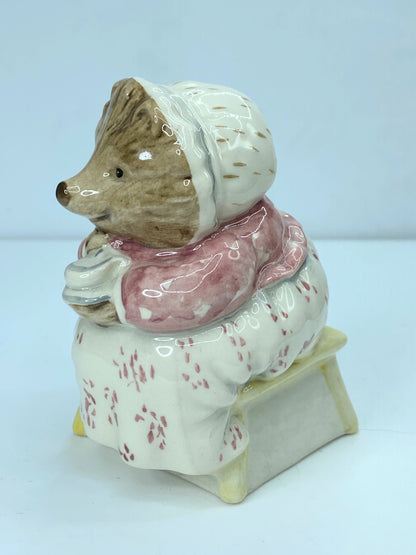 Mrs. Tiggy Winkle Takes Tea- Beatrix Potter Figurine by Royal Albert A89