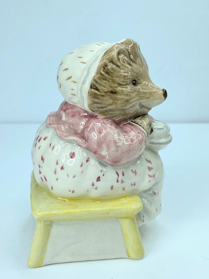 Mrs. Tiggy Winkle Takes Tea- Beatrix Potter Figurine by Royal Albert A89