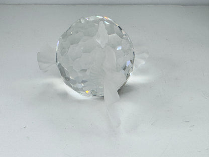 Retired Swarovski Crystal large Blowfish Fish Figurine South Sea w/box S189