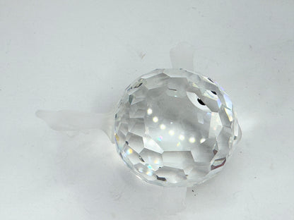 Retired Swarovski Crystal large Blowfish Fish Figurine South Sea w/box S189