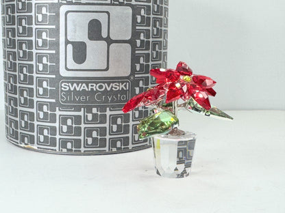 Swarovski Joyful Poinsettia Large Crystal Figurine #5538626 S234