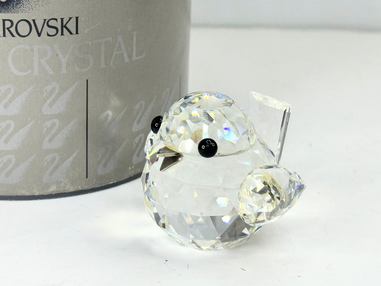 Swarovski Silver Crystal Figurine LARGE SPARROW mint in box S187