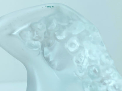 Lalique France Opalescent Glass Kneeling Lady Paperweight 3 1/4" mint A279