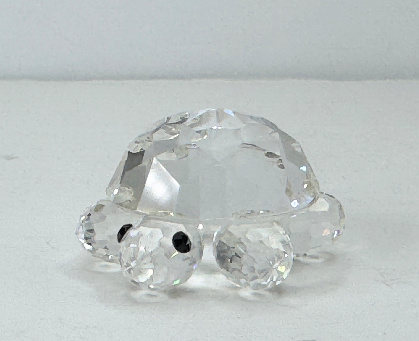 Swarovski Crystal Small TURTLE Tortoise Figurine Mint Display mirror, COA S189