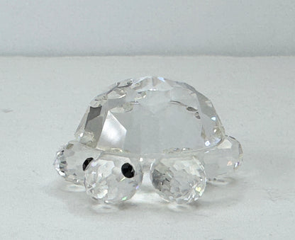 Swarovski Crystal Small TURTLE Tortoise Figurine Mint Display mirror, COA S189