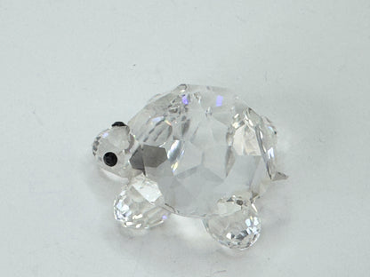 Swarovski Crystal Small TURTLE Tortoise Figurine Mint Display mirror, COA S189