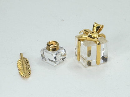 Swarovski Crystal Memories Inkwell/quill pen, Special treasure box S192