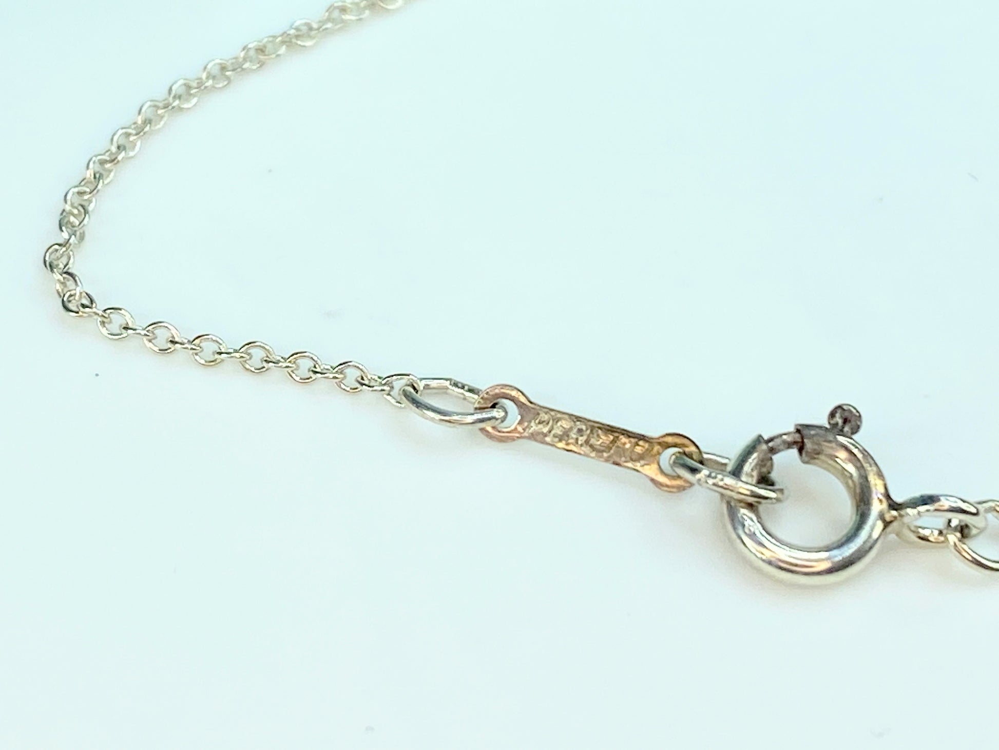 Tiffany & Co. Elsa Peretti Sterling Silver 11mm Bean Pendant 16" Necklace JR9824