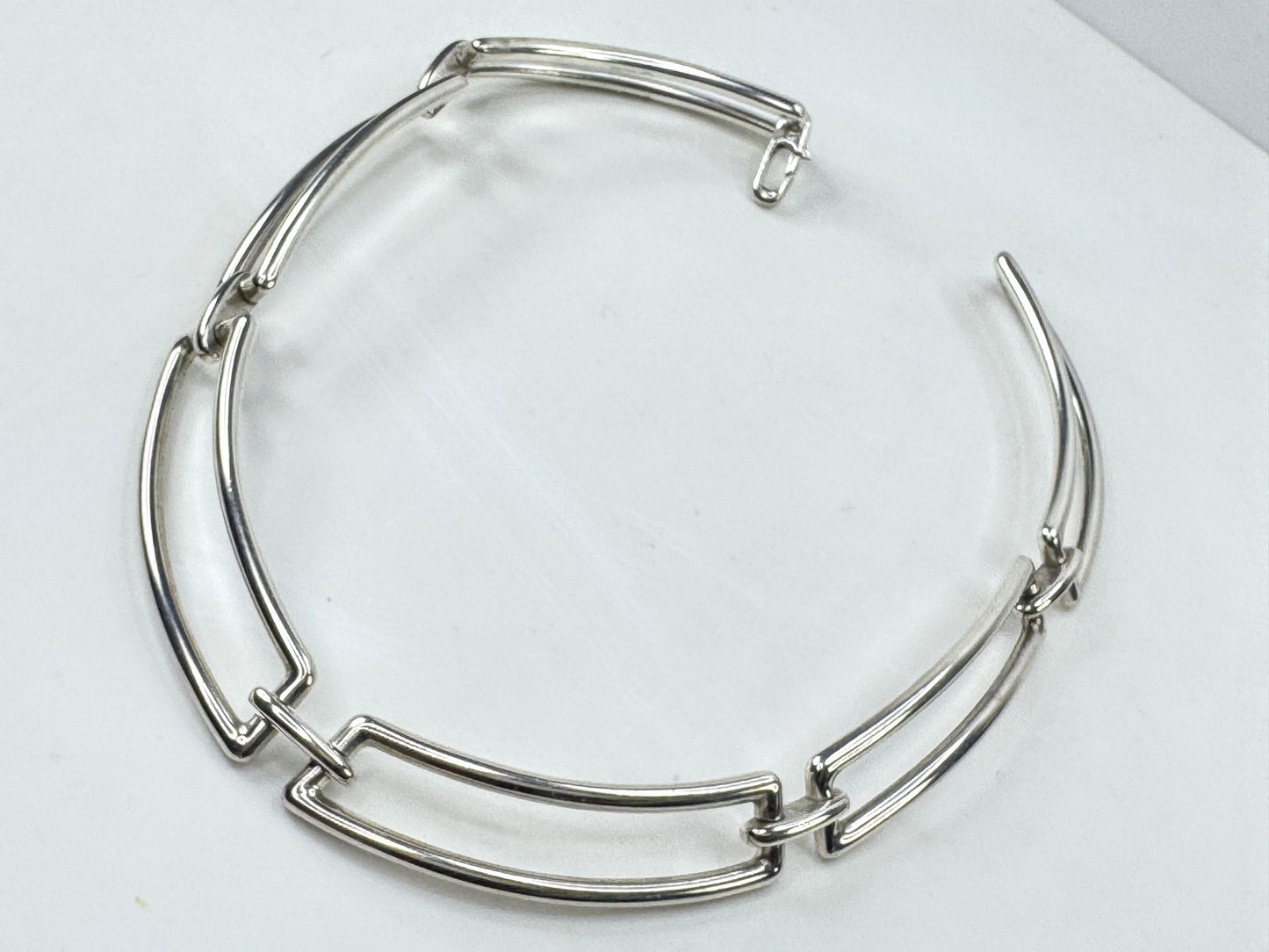 Tiffany & Co. Rectangle Link Hard Wear Choker Necklace 16" JR1783
