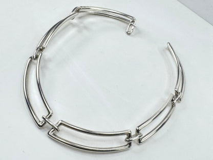 Tiffany & Co. Rectangle Link Hard Wear Choker Necklace 16" JR1783