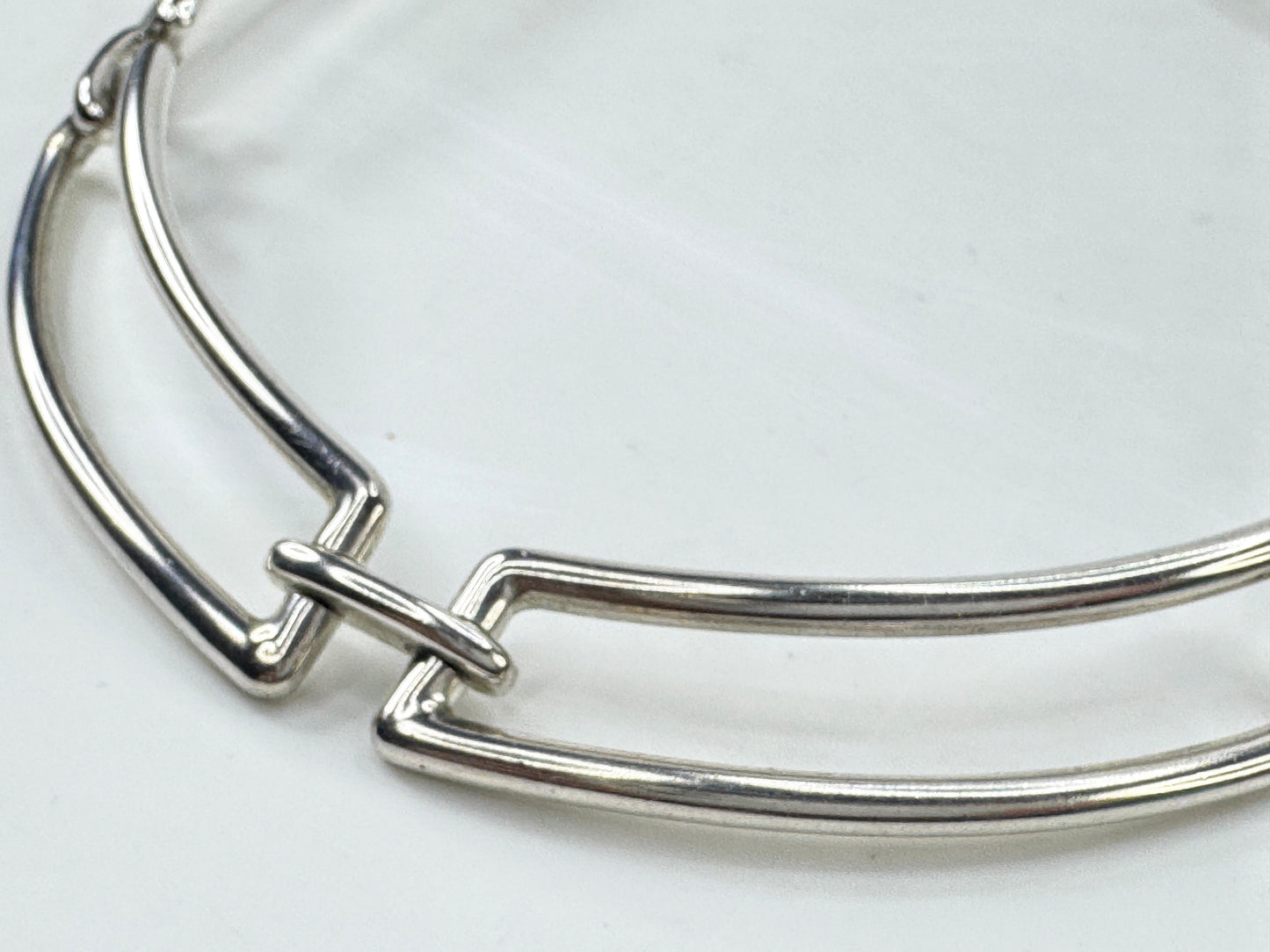 Tiffany & Co. Rectangle Link Hard Wear Choker Necklace 16" JR1783