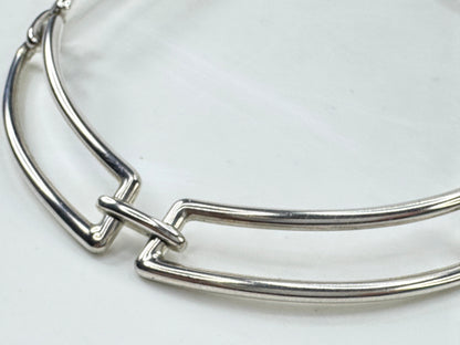 Tiffany & Co. Rectangle Link Hard Wear Choker Necklace 16" JR1783