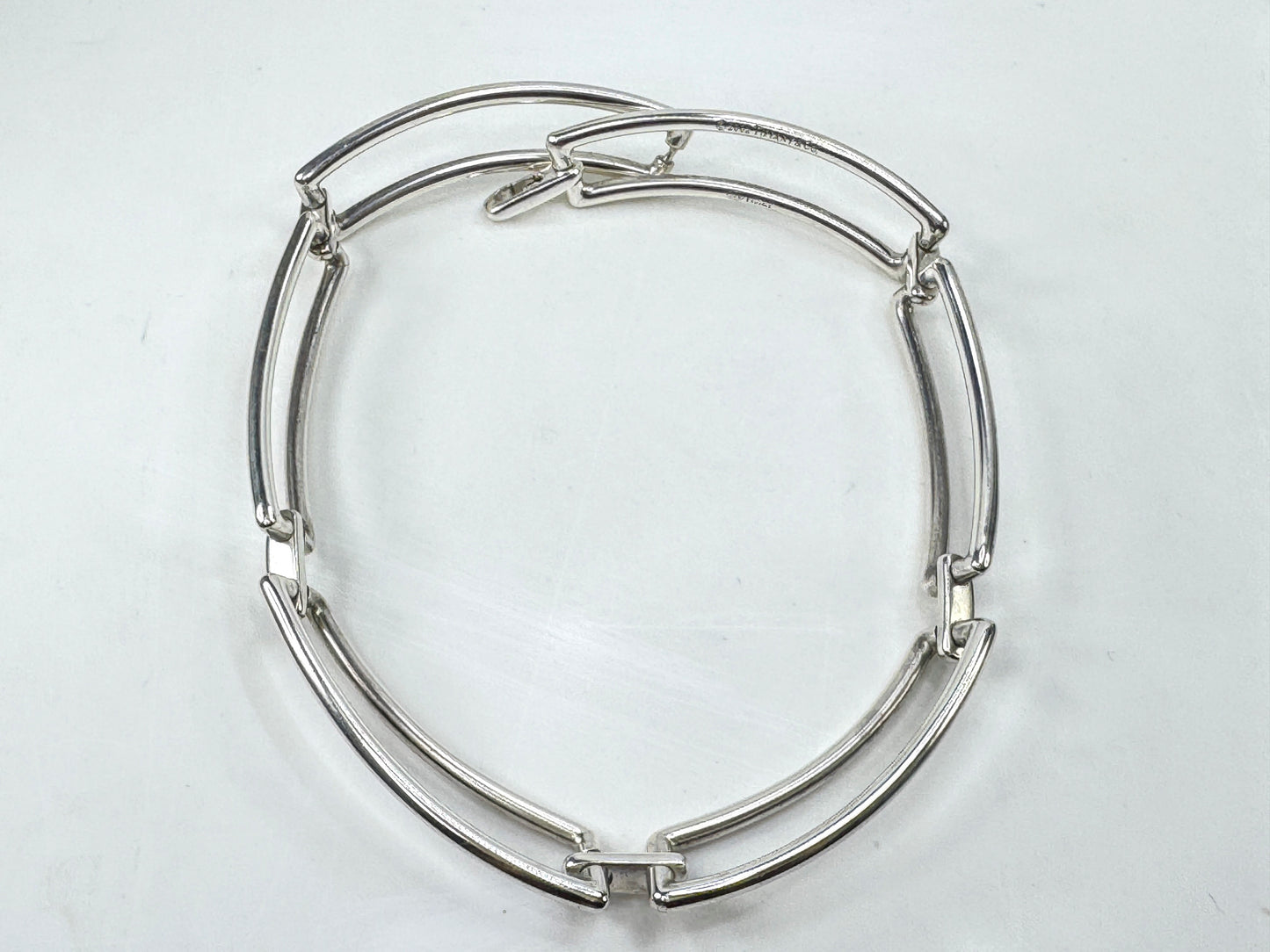 Tiffany & Co. Rectangle Link Hard Wear Choker Necklace 16" JR1783
