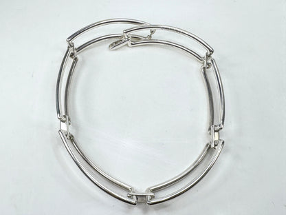 Tiffany & Co. Rectangle Link Hard Wear Choker Necklace 16" JR1783