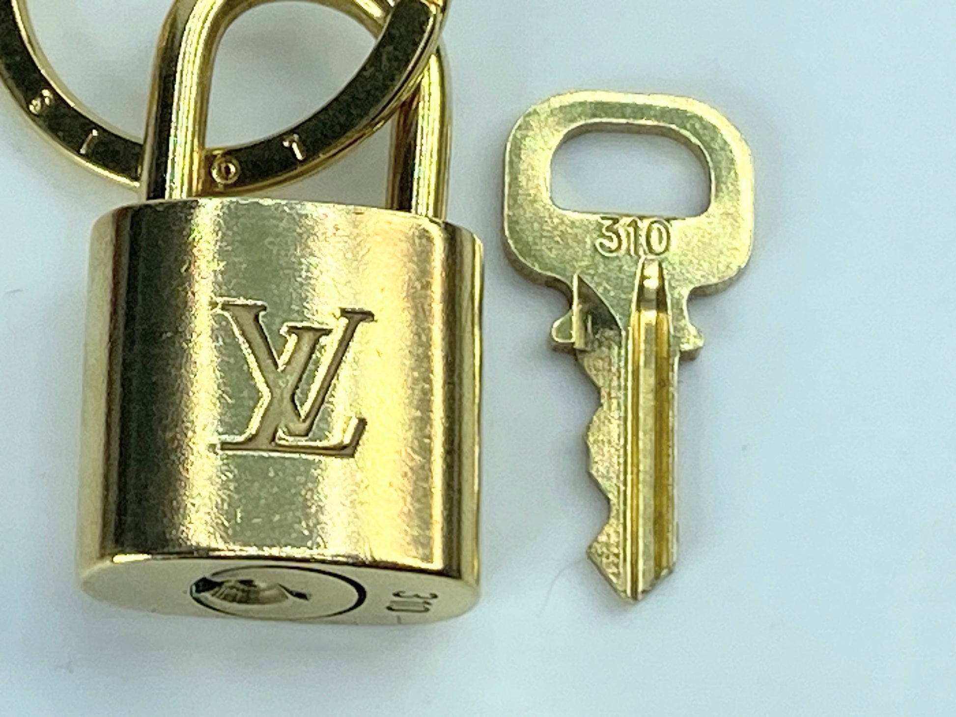 Louis Vuitton Leather Flower BB charm and the padlock Key set M63085 GS435