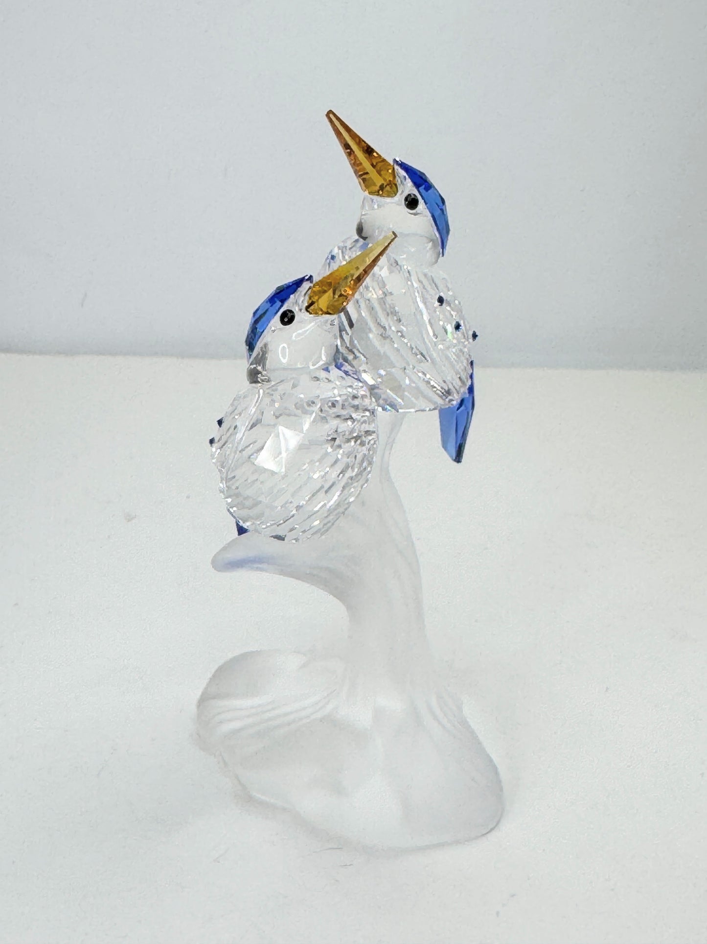 Swarovski Kingfishers Figurine Branch Base Crystal mint in box S196
