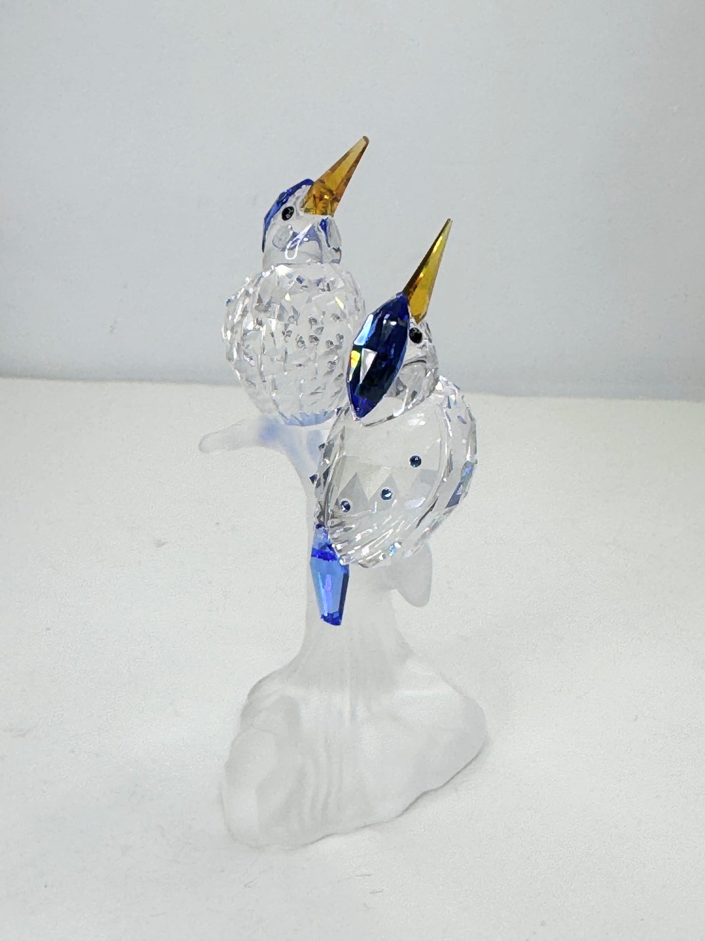 Swarovski Kingfishers Figurine Branch Base Crystal mint in box S196