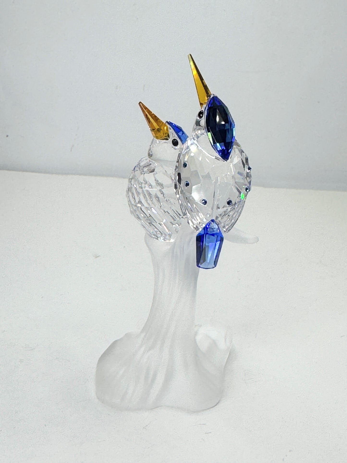 Swarovski Kingfishers Figurine Branch Base Crystal mint in box S196