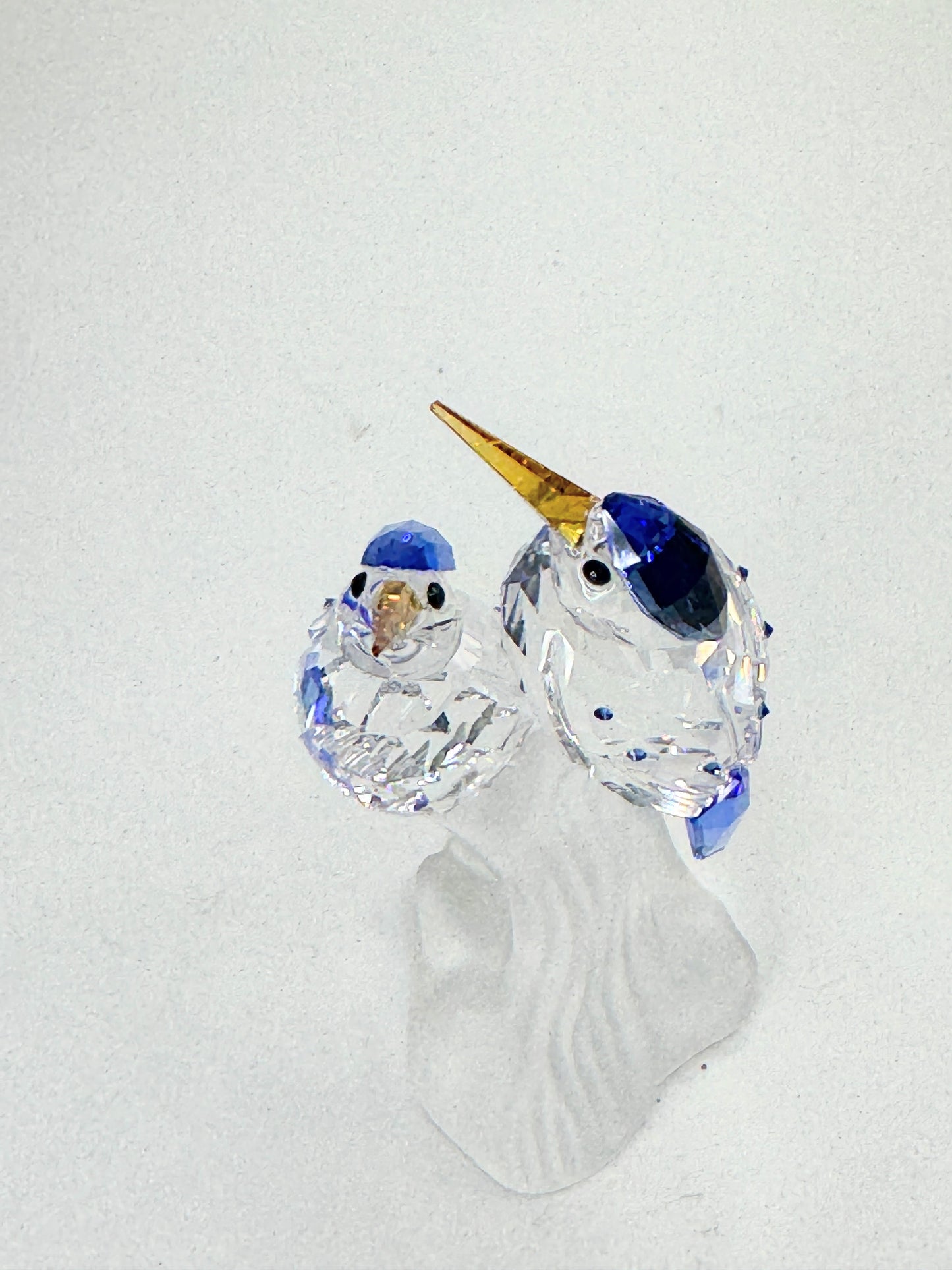 Swarovski Kingfishers Figurine Branch Base Crystal mint in box S196
